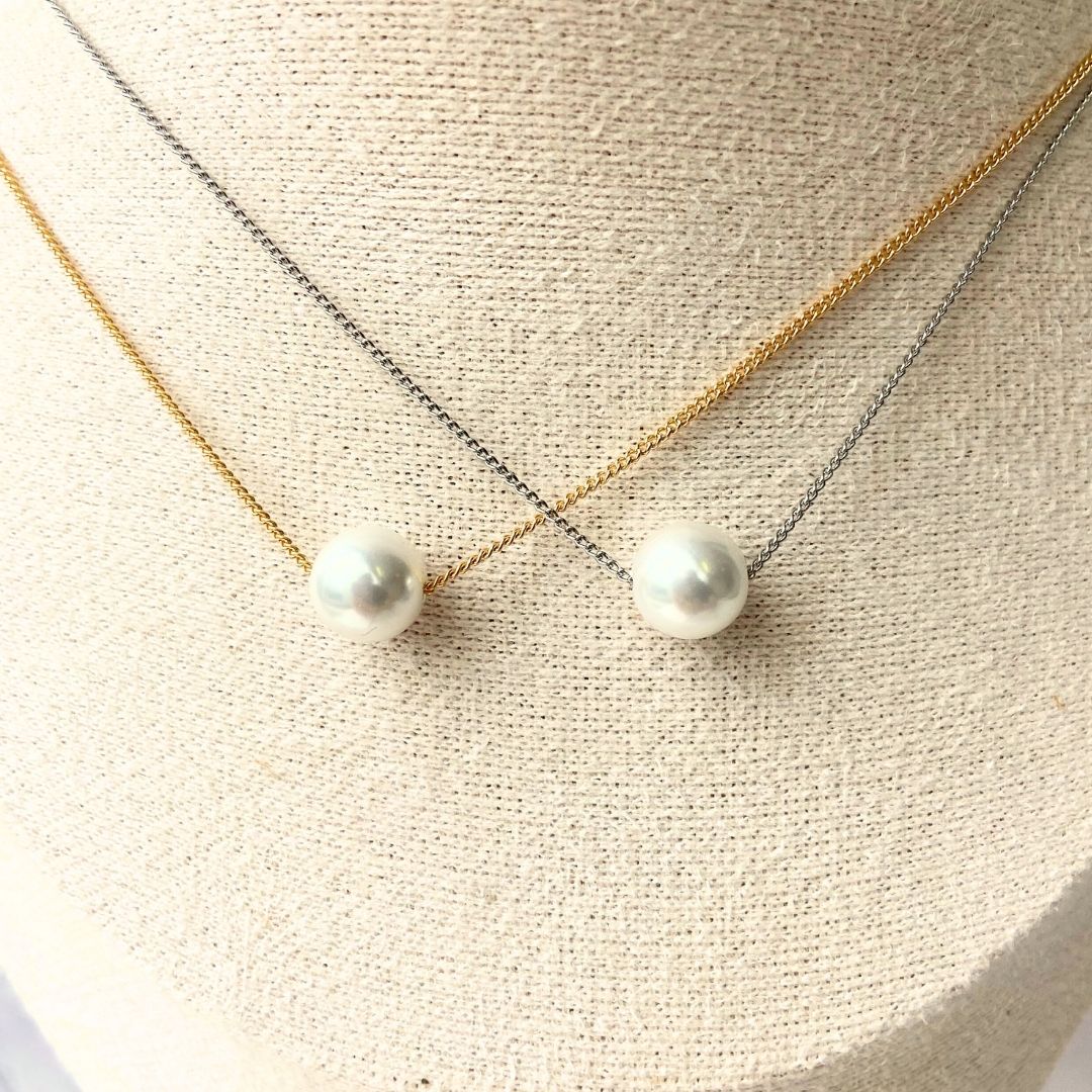 一粒パールネックレス 8mm