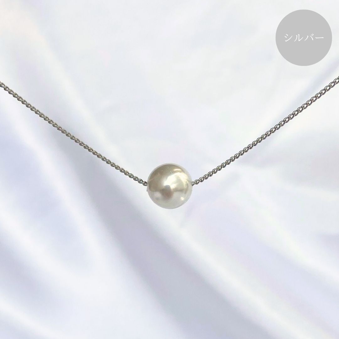 一粒パールネックレス 8mm
