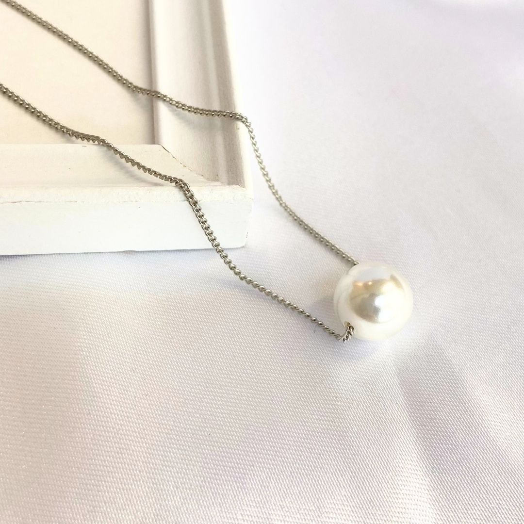 一粒パールネックレス 10mm