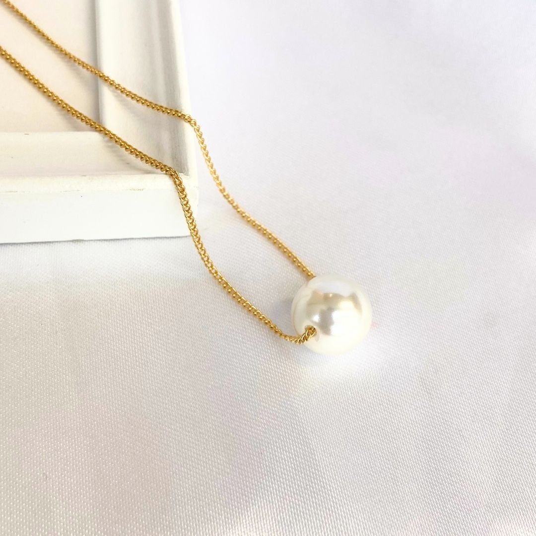 一粒パールネックレス 10mm