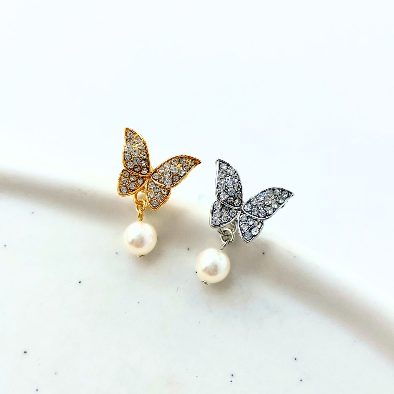 2wayバタフライパールピアス