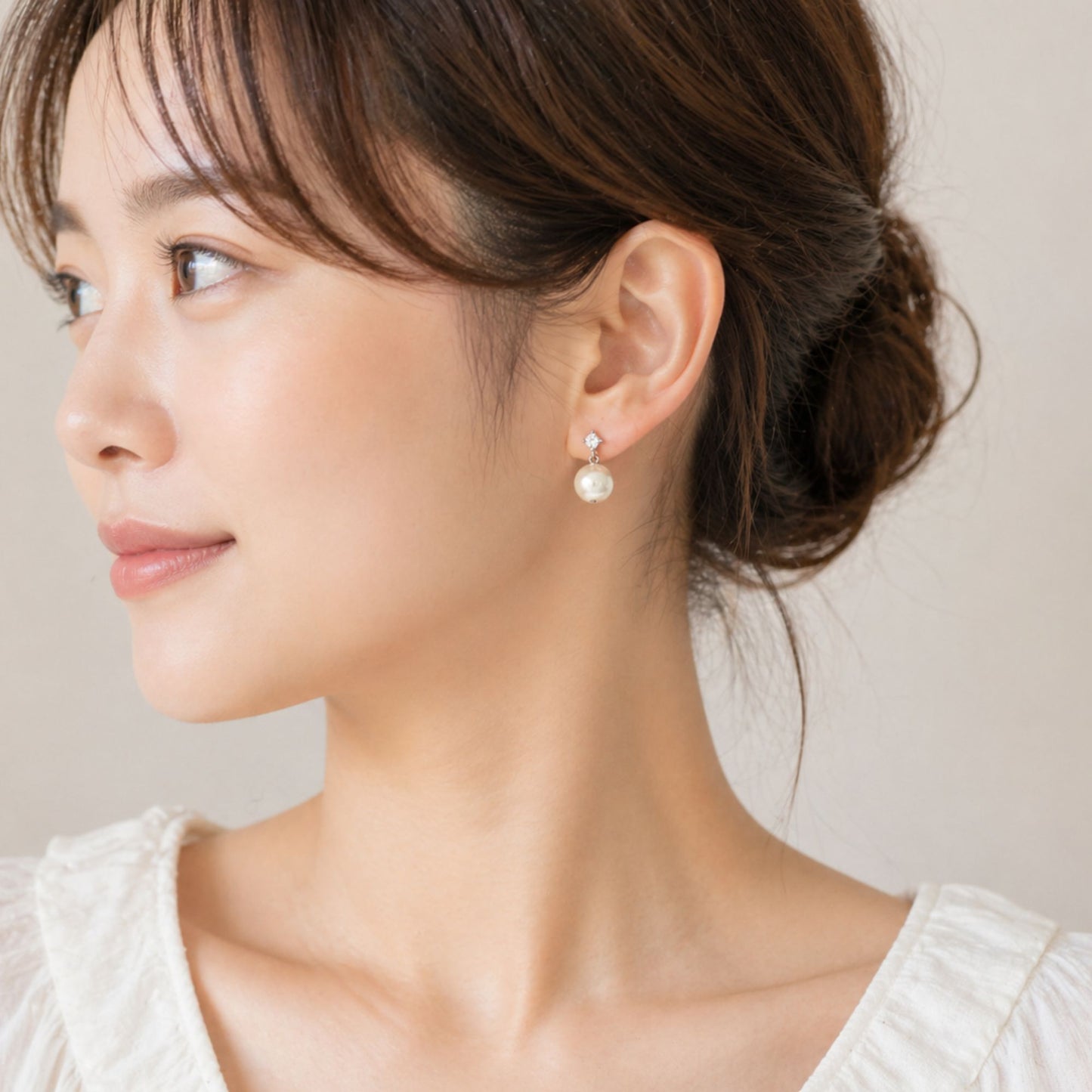 10mmパールピアス