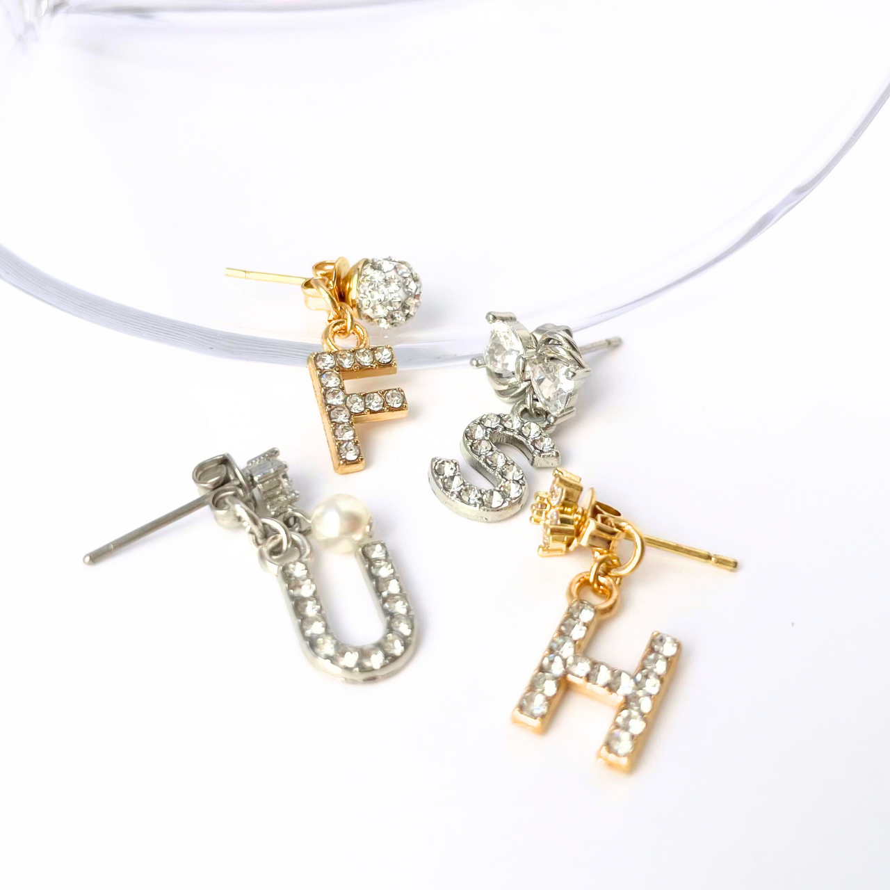 イニシャルピアス シルバー A15