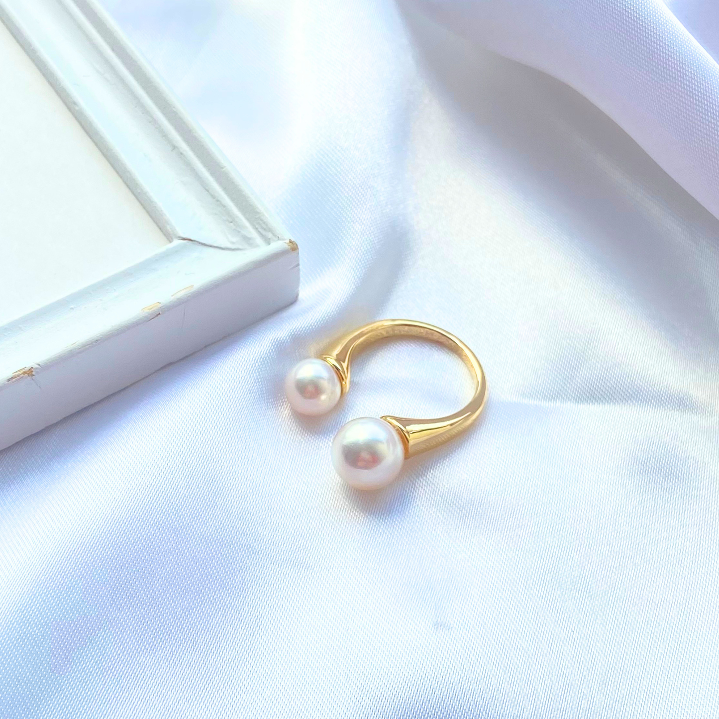 あこやパール6mm×8mmフォークリング