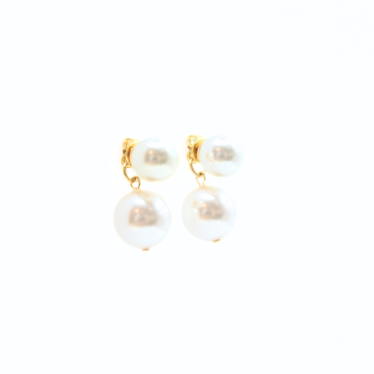2way 2連パール10mm×6mmピアス