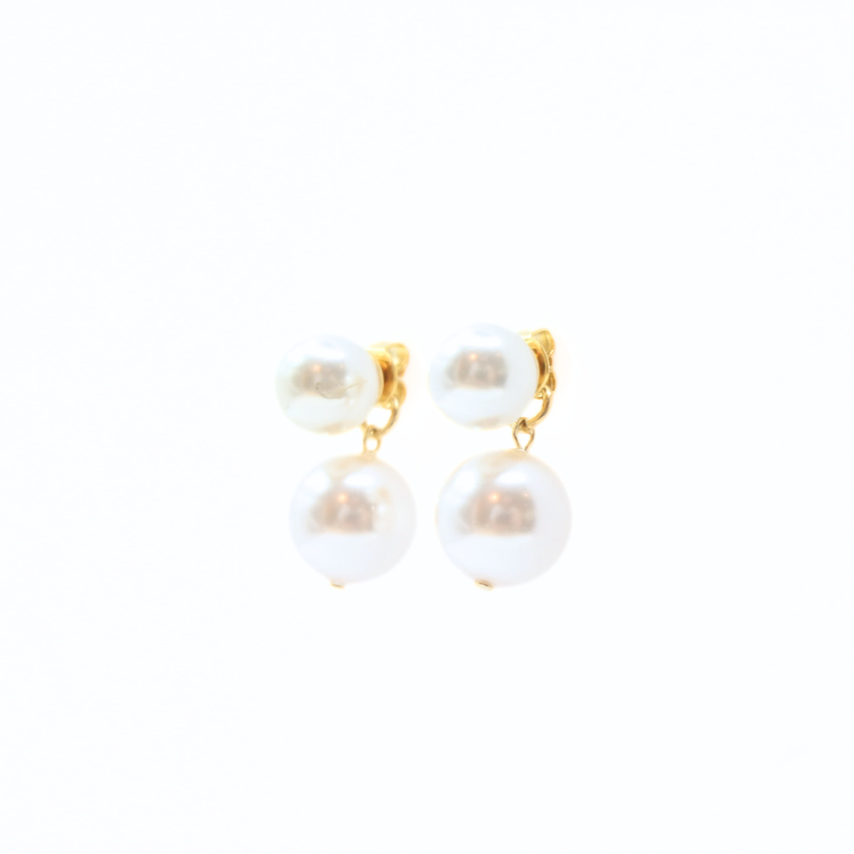 2way 2連パール10mm×6mmピアス