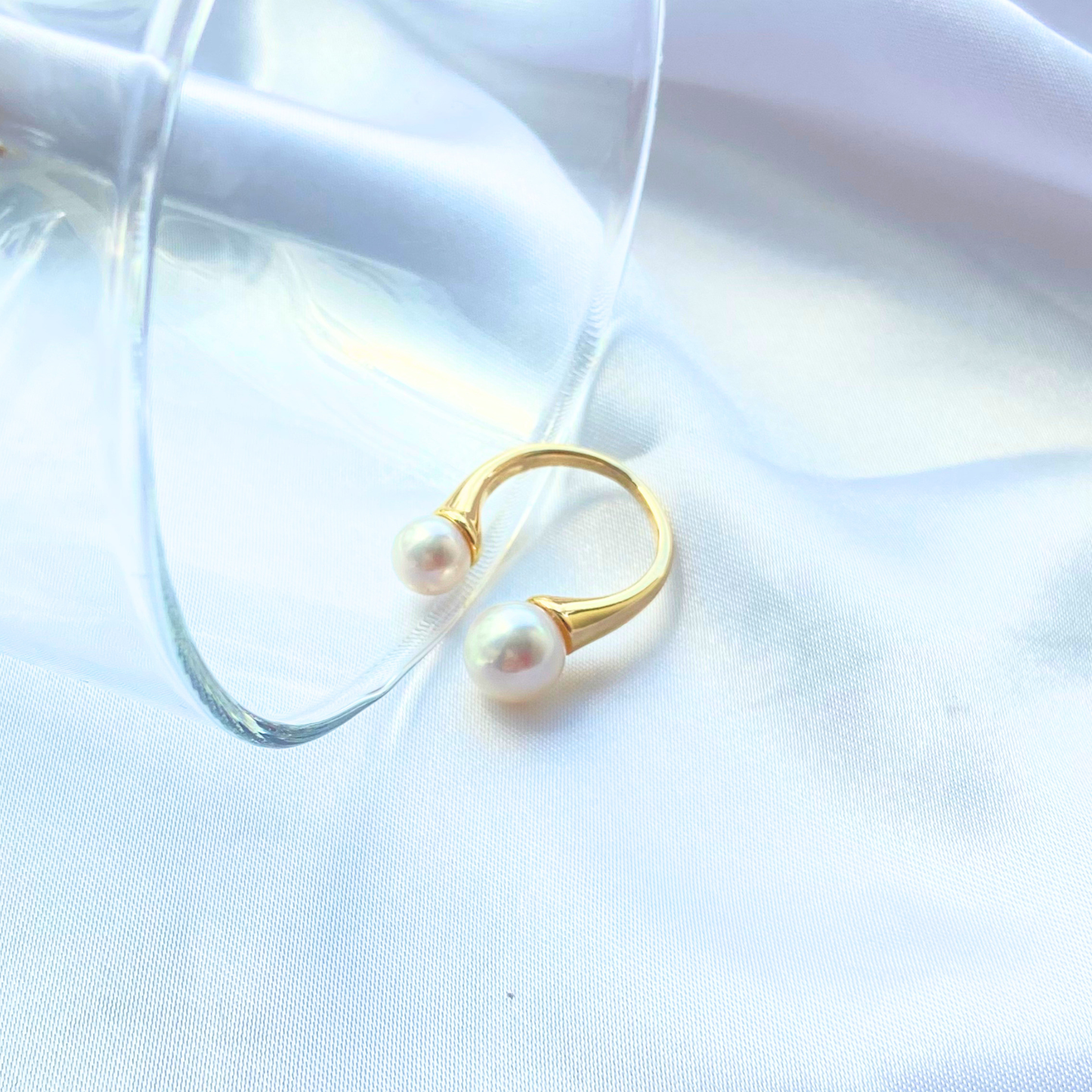 あこやパール6mm×8mmフォークリング
