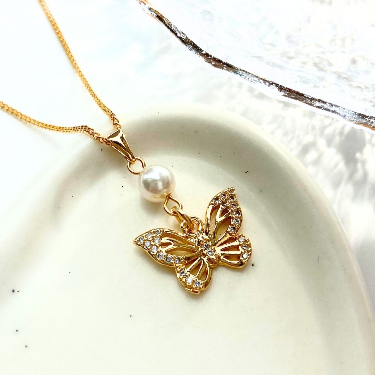 お値段交渉可‼️✨ジュエリーRAmuu ZIYMU] ダブルクロス ネックレス フローラルクロス ペンダント