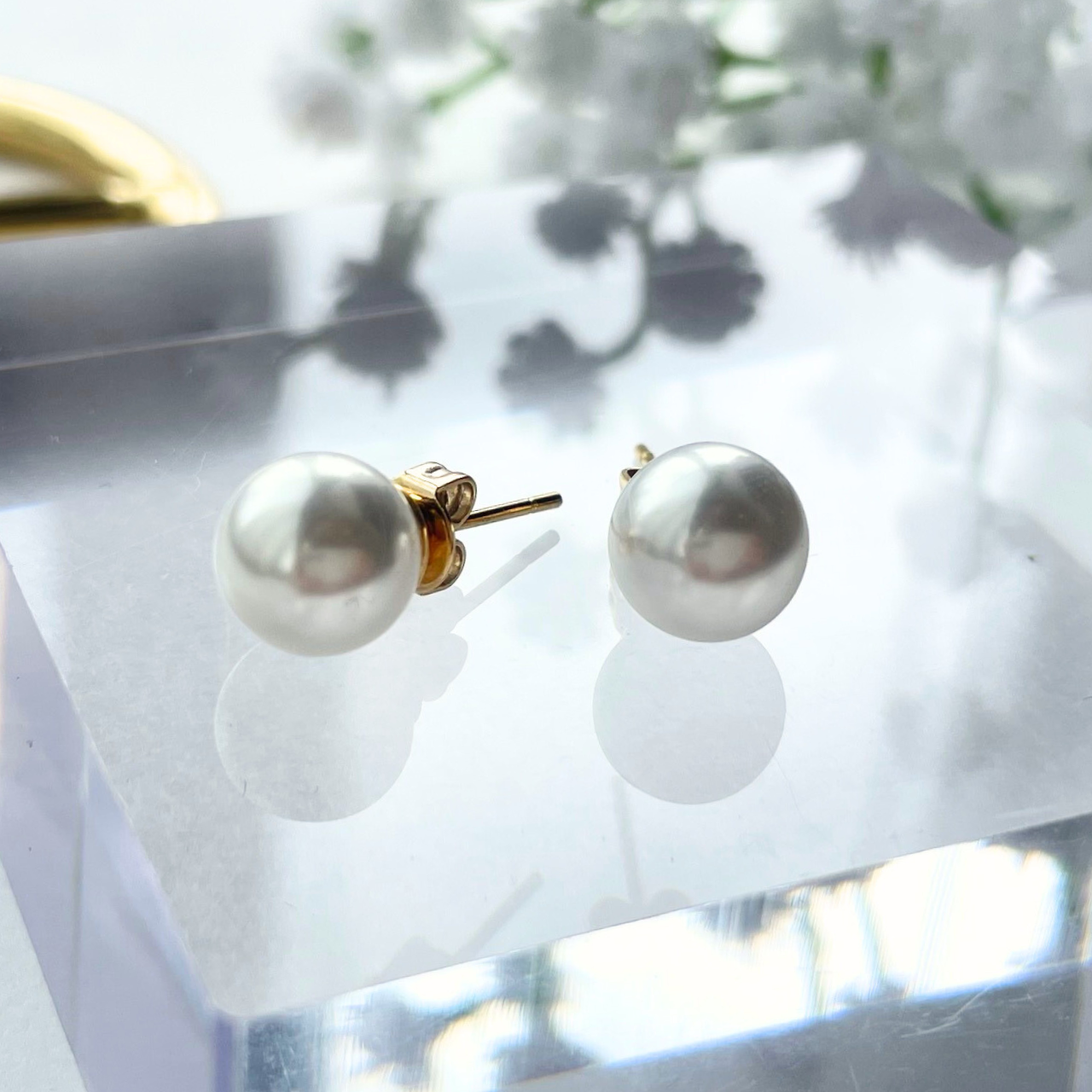 2wayパールノットピアス　A21