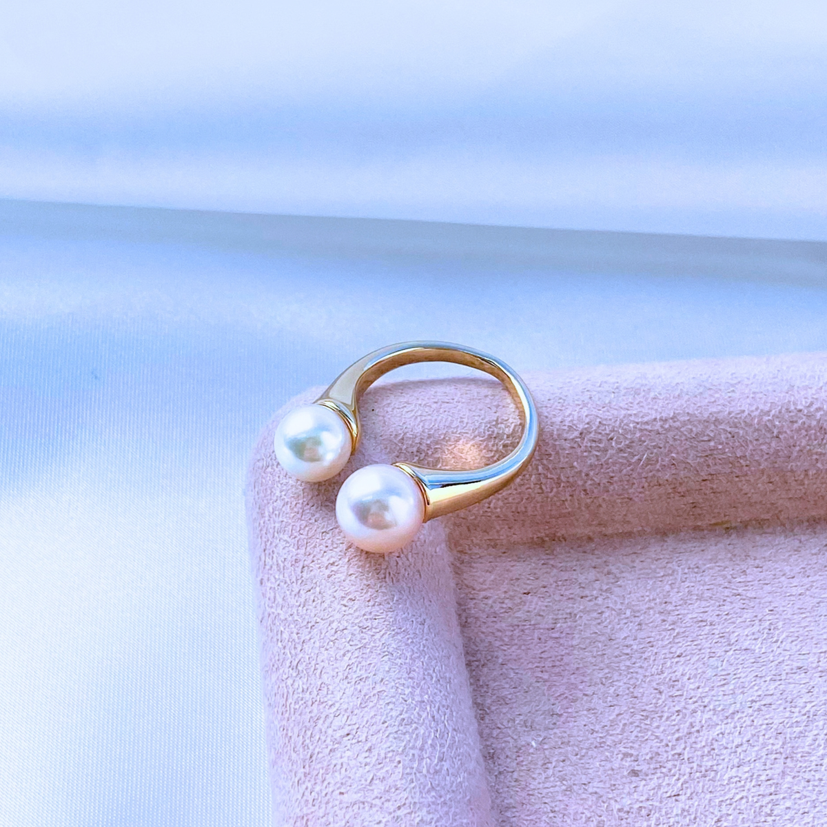 あこやパール7mm×8mmフォークリング