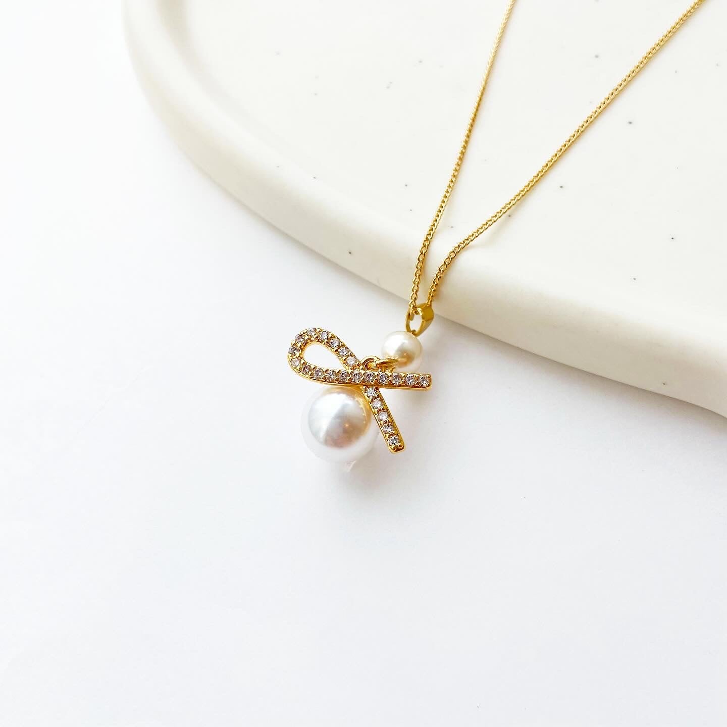 パールノットネックレス　C392
