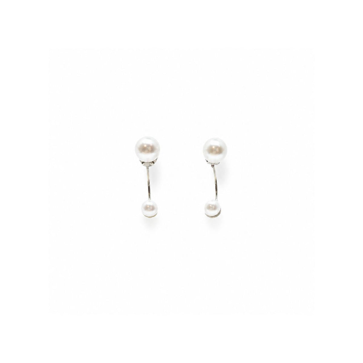 パール 6mm/4mm 2WAYピアス