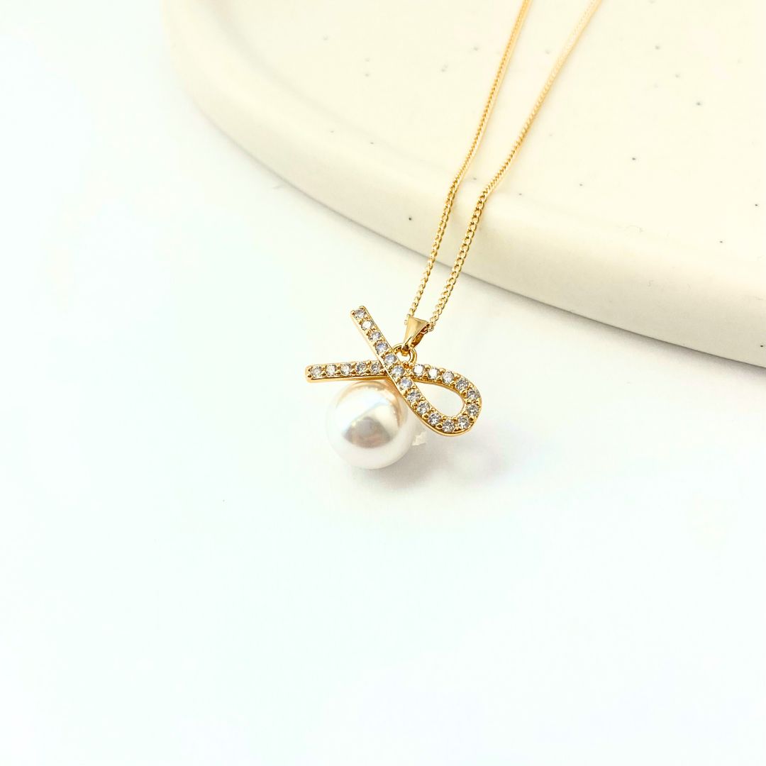 パールノットネックレス　C392