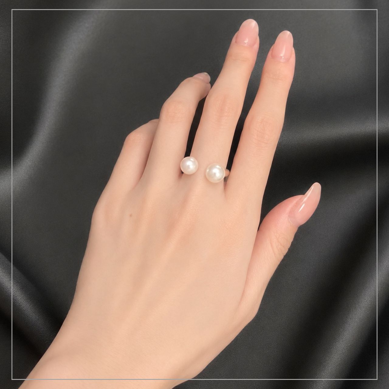 あこやパール6mm×8mmフォークリング