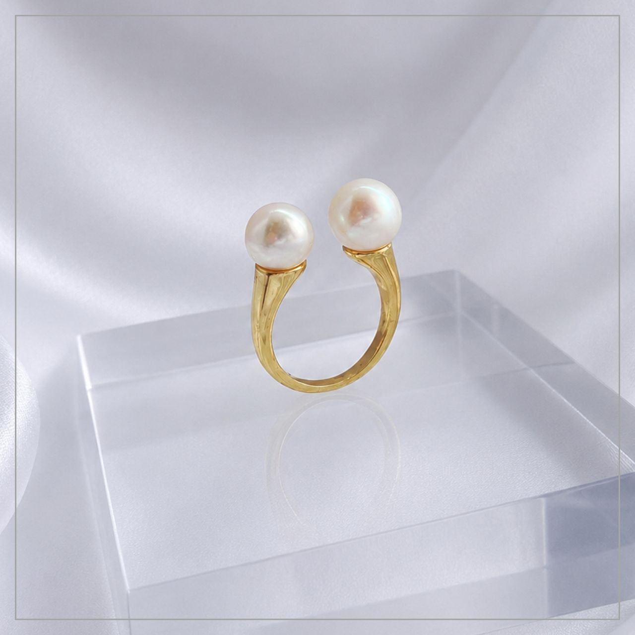 あこやパール6mm×8mmフォークリング