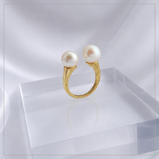 あこやパール6mm×8mmフォークリング