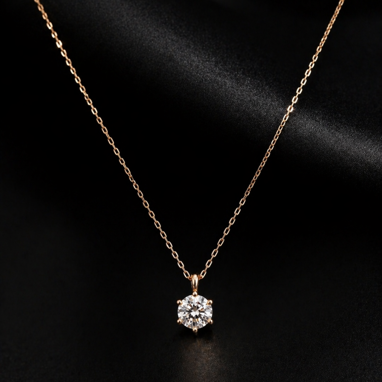 K18 0.03ct ナチュラルブラウンダイヤモンドネックレス