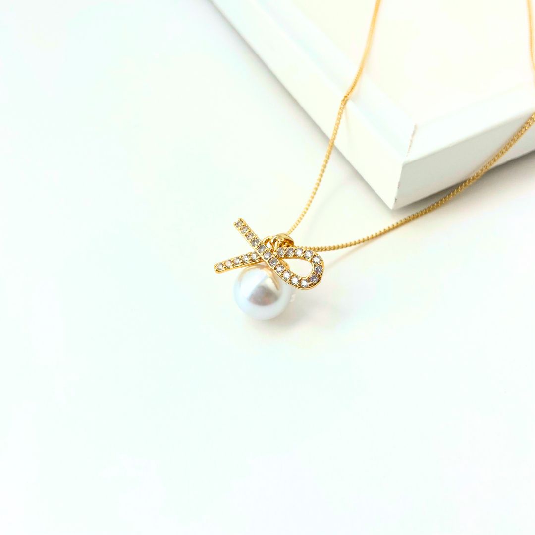 パールノットネックレス　C392