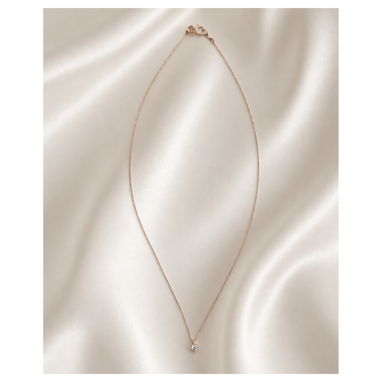 K18 0.03ct ナチュラルブラウンダイヤモンドネックレス