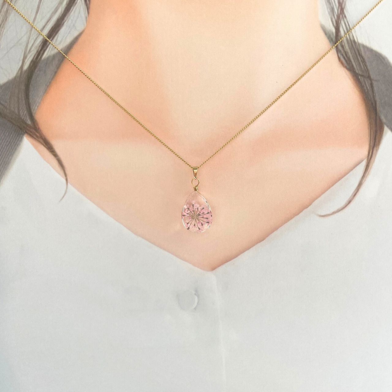 さくらドロップネックレス　C6