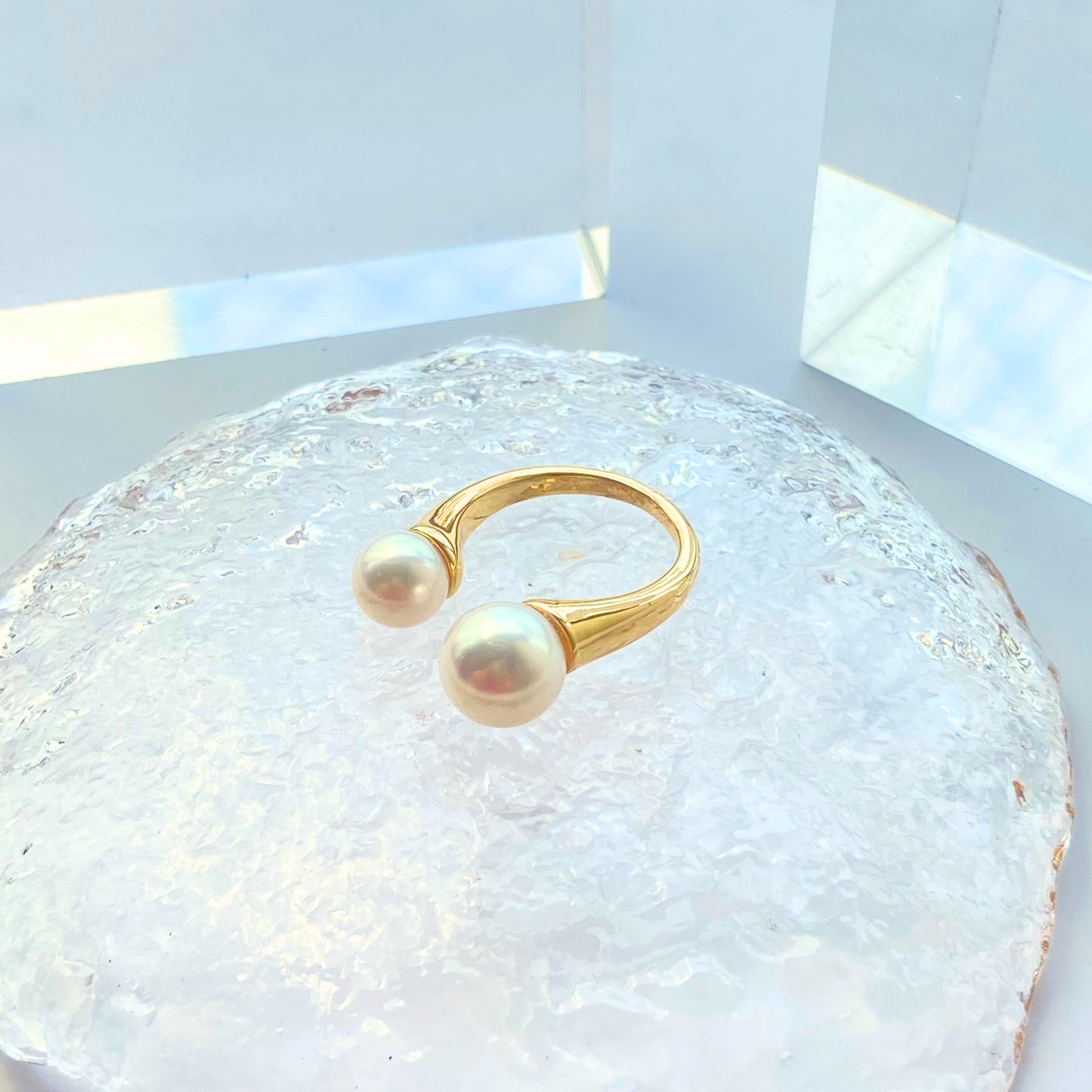 あこやパール6mm×8mmフォークリング