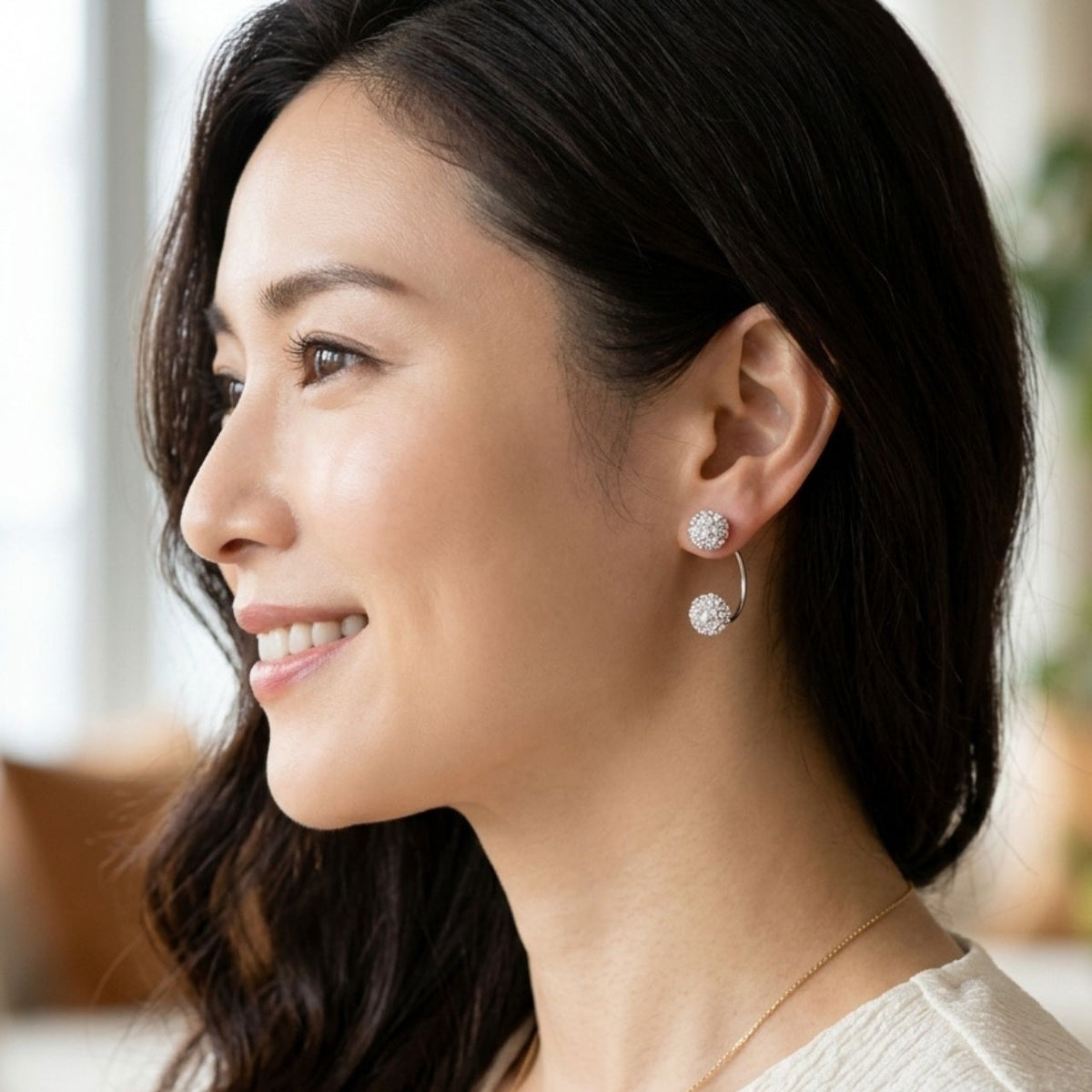 2wayパヴェボールピアス