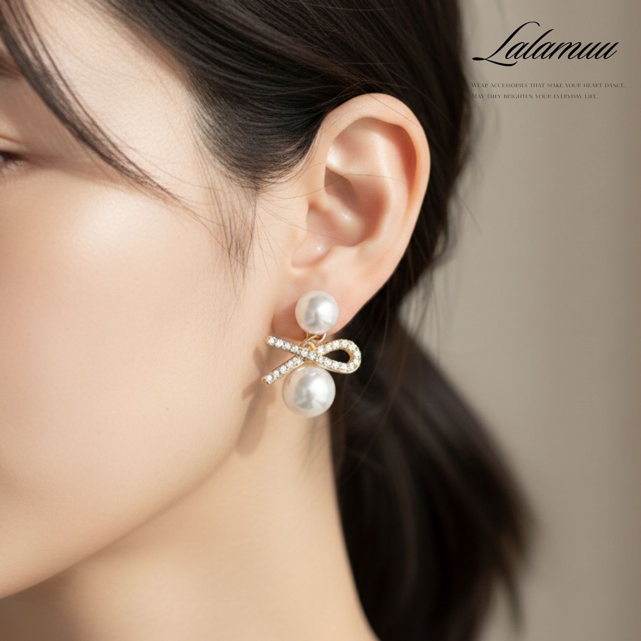 パールノットピアス