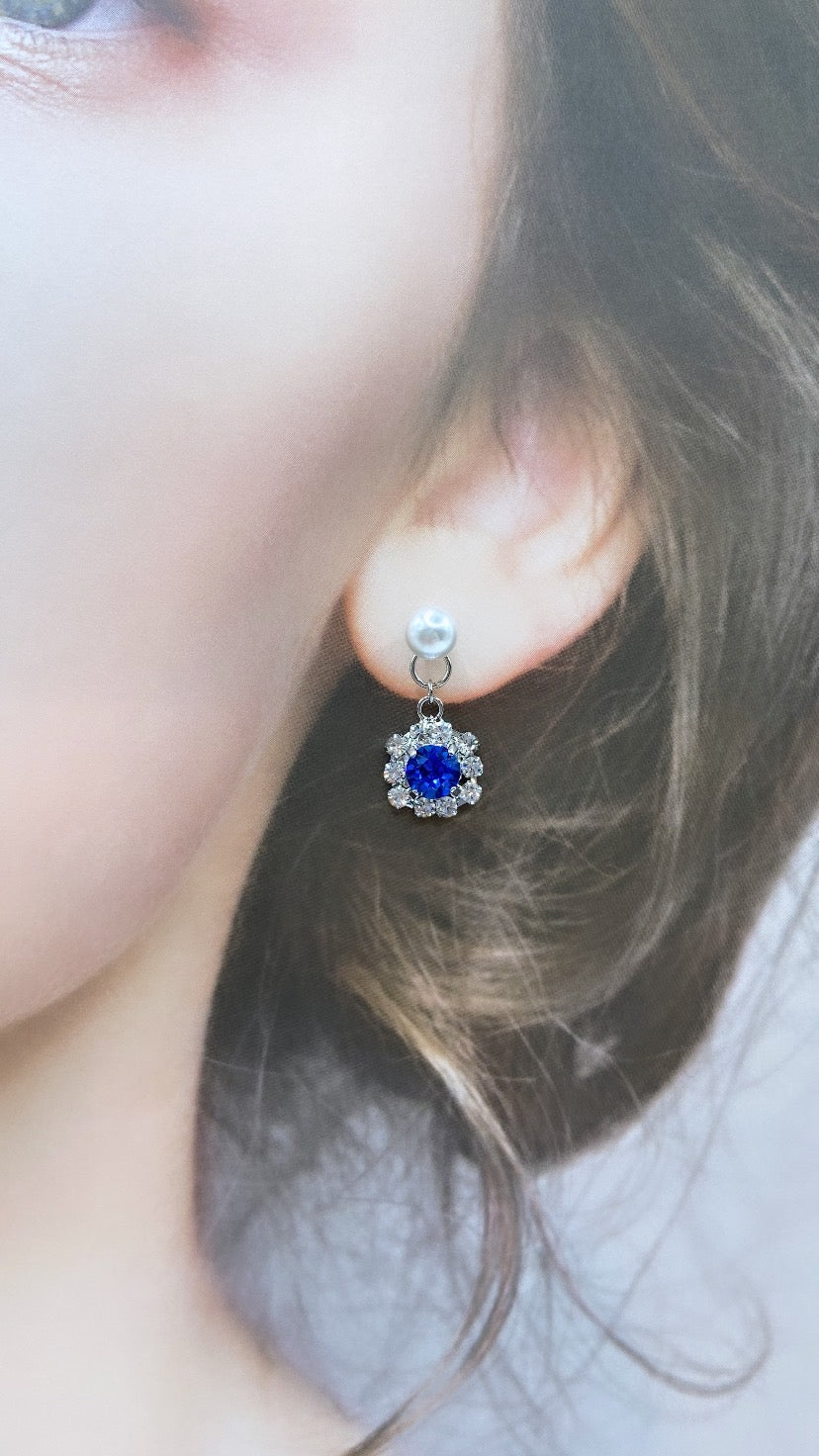 サファイヤバックキャッチピアス#614