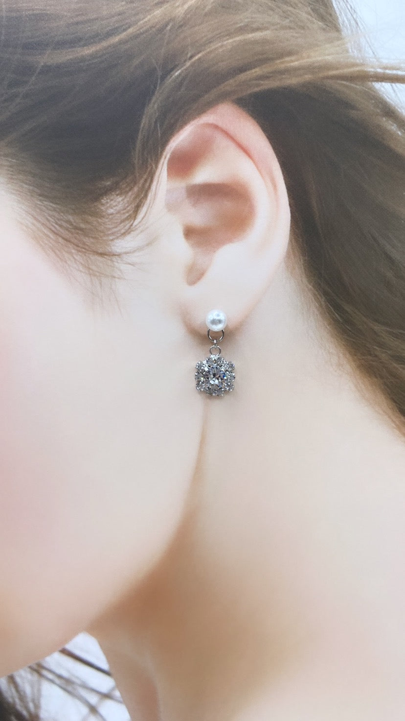 クリスタルバックキャッチピアス#615