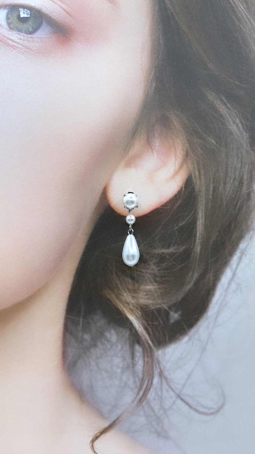 ドロップパールミニバックキャッチピアス#610