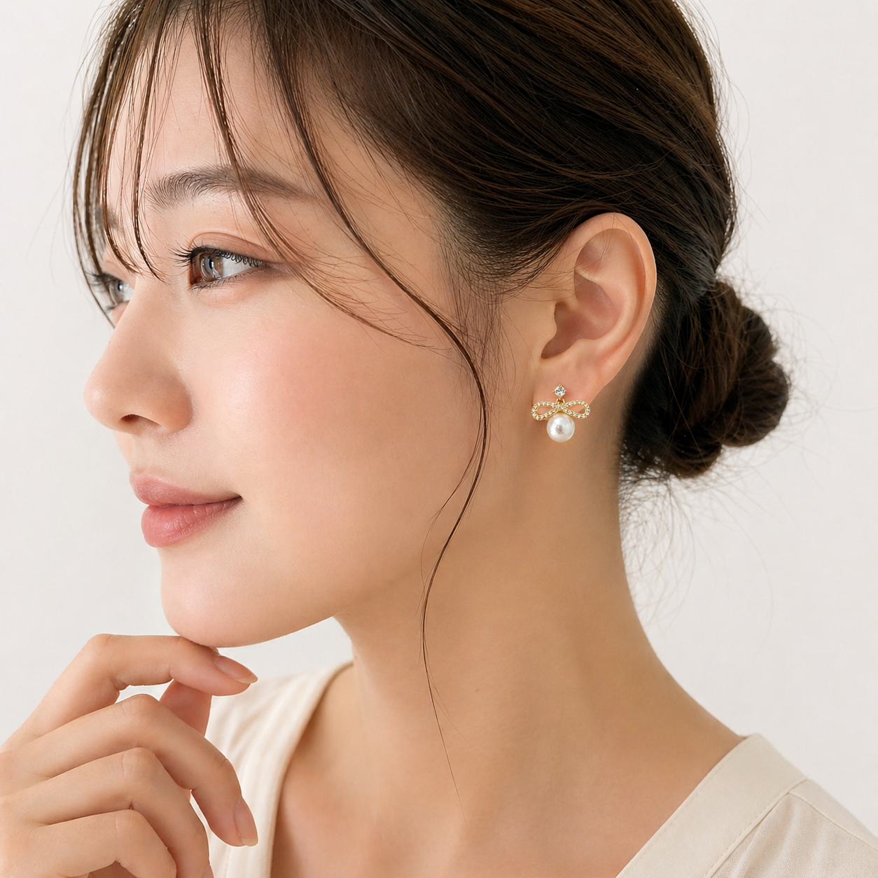 パールノットピアス